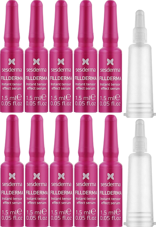 Ампула-сироватка для обличчя - Sesderma Fillderma Instant Tensor Effect Serum Ampoules — фото N2