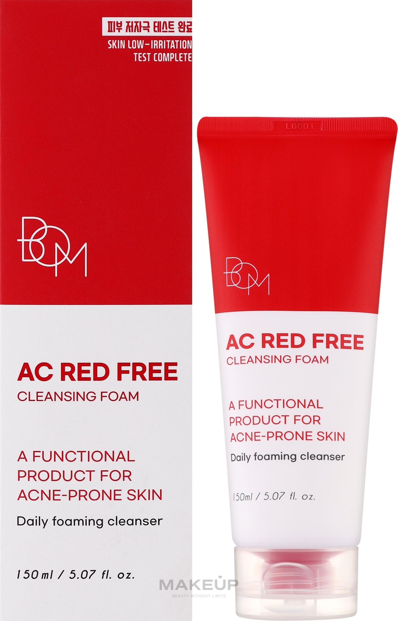 Пінка для вмивання - Beauty Of Majesty AC Red Free Cleansing Foam — фото 150ml