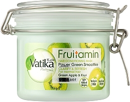 Маска для волос "Зеленое яблуко и киви" - Dabur Vatika Naturals Fruitamin Green Apple And Kiwi Hair Conditioning Mask — фото N1