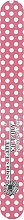 Парфумерія, косметика Пилка S-FL3-12A з наждаковим напиленням, пряма, червона в білий горох - Lady Victory
