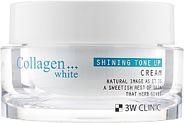 Парфумерія, косметика Освітлювальний крем для обличчя - 3W Clinic Clinic Collagen White Shining Tone Up Cream