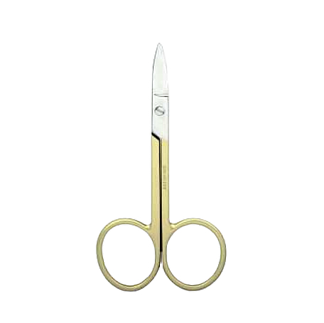 Ножницы для ногтей, золото - Titania Nail Scissors Gold — фото N1