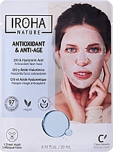 Тканинна маска для обличчя - Iroha Nature Anti-Wrinkles Q10 Tissue Face Mask — фото N1
