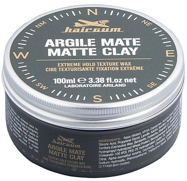 Текстурирующий матовый воск с глиной - Hairgum Matte Clay Wax — фото N1