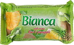 Духи, Парфюмерия, косметика Мыло туалетное твердое "Киви и ананас" - Bianca Kiwi & Pineapple Aroma Soft Soap