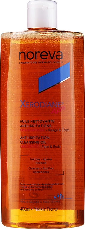 Масло для душа - Noreva Laboratoires Xerodiane AP+ Lipid-Replenishing Cleansing Oil Fragrance Free — фото N1