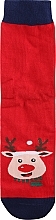 Парфумерія, косметика Чоловічі шкарпетки в декоративній коробочці, червоно-сині з оленем - Moraj