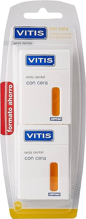 Набор - Dentaid Vitis Dental Floss Duo (dental/floss/2x50m) — фото N1