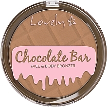 Бронзер для обличчя й тіла - Lovely Chocolate Bar Face & Body Bronzer — фото N1
