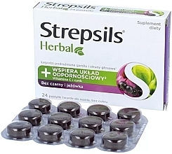 Леденцы для горла с бузиной и эхинацеей - Strepsils Herbal — фото N2