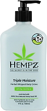 Ніжний зволожуючий крем для тіла потрійної дії - Hempz Triple Moisture Herbal Whipped Body Creme — фото N3