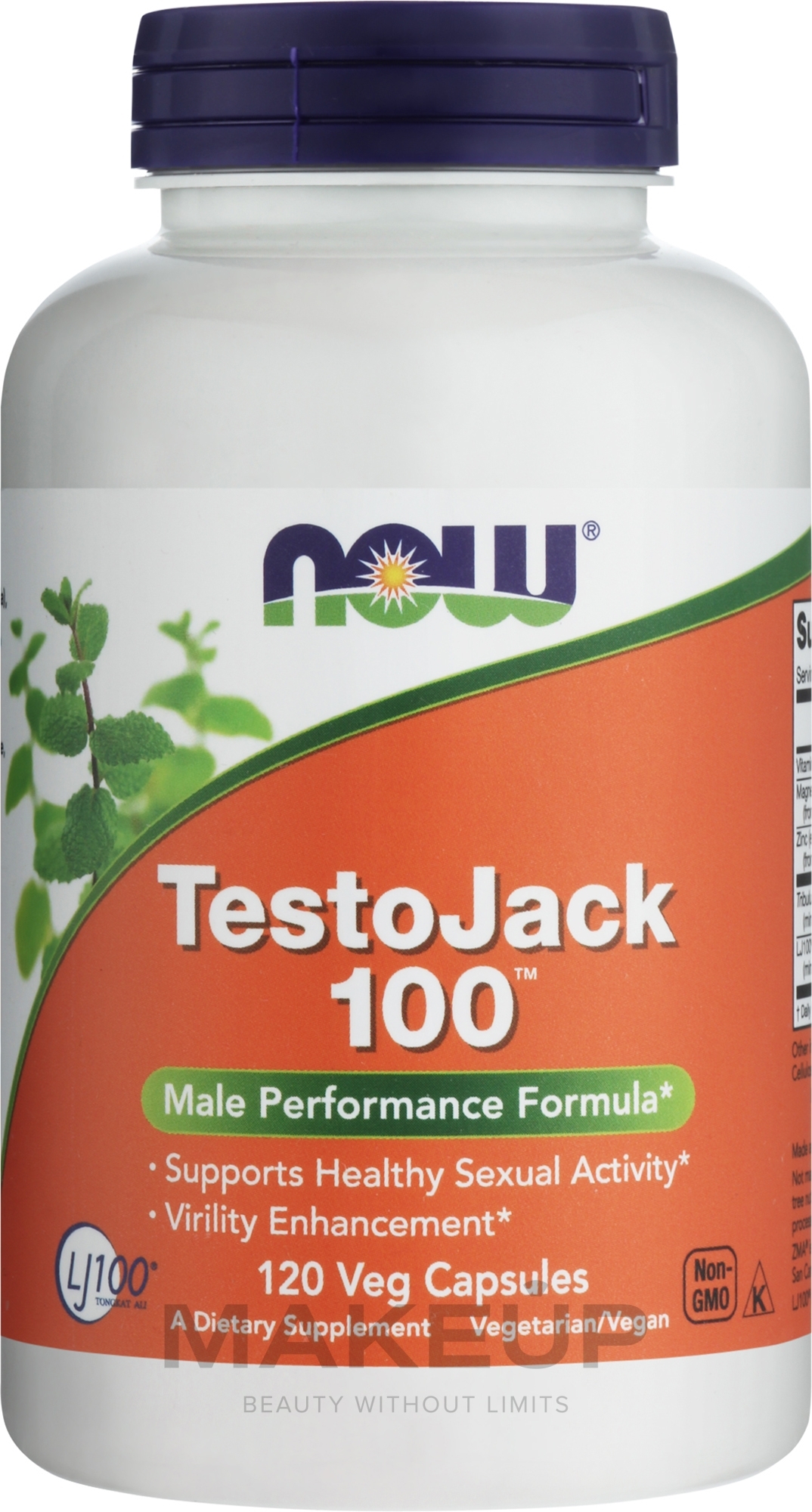 Капсули для підтримки здоров'я чоловіків - Now Foods TestoJack 100 — фото 120шт
