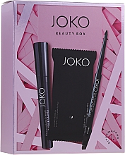 Парфумерія, косметика Набір - Joko Beauty Box (mascara/9ml + wipes/15pc + eyeliner/5g)