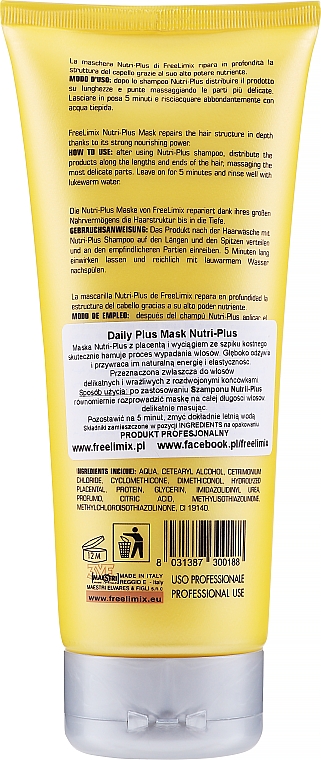 Маска восстанавливающая для волос - Freelimix Daily Plus Nutri-Plus Mask — фото N2