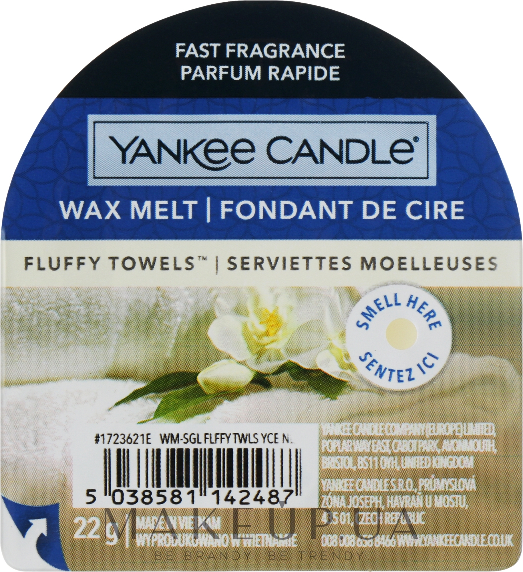 Ароматический воск - Yankee Candle Fluffy Towels Wax Melt — фото 22g