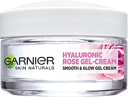 Парфумерія, косметика Гіалуроновий гель-крем з трояндовою водою, зволожувальний засіб для всіх типів шкіри обличчя - Garnier Skin Naturals *