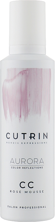 Тонувальний мус "Срібний" для освітленого, світлого й сивого волосся - Cutrin Aurora CC Silver Mousse