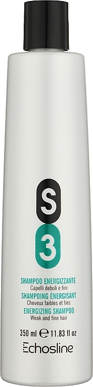 Укрепляющий шампунь для тонких и ослабленных волос - Echosline S3 Invigorating Shampoo — фото N5