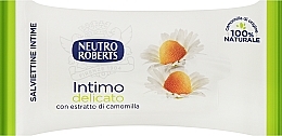 Парфумерія, косметика Серветки для інтимної гігієни з ромашкою - Neutro Roberts Salviettine Intime Camomilla