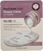 Духи, Парфюмерия, косметика Маска-салфетка для лица - The Face Shop MasCream Sheet Horse Oil