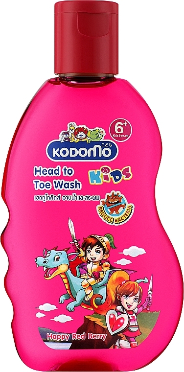 Дитячий шампунь «Від маківки до п'ят. Ягідний» - Kodomo Head To Toe Wash Shampoo — фото N1
