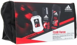 Парфумерія, косметика Adidas Team Force - Набір (edt 100ml + deo 150ml + s/g 250ml + bag)