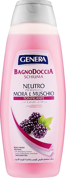 Гель для душу та ванни з ожиною і мускусом - Genera Bagno Doccia Shower Gel — фото N1