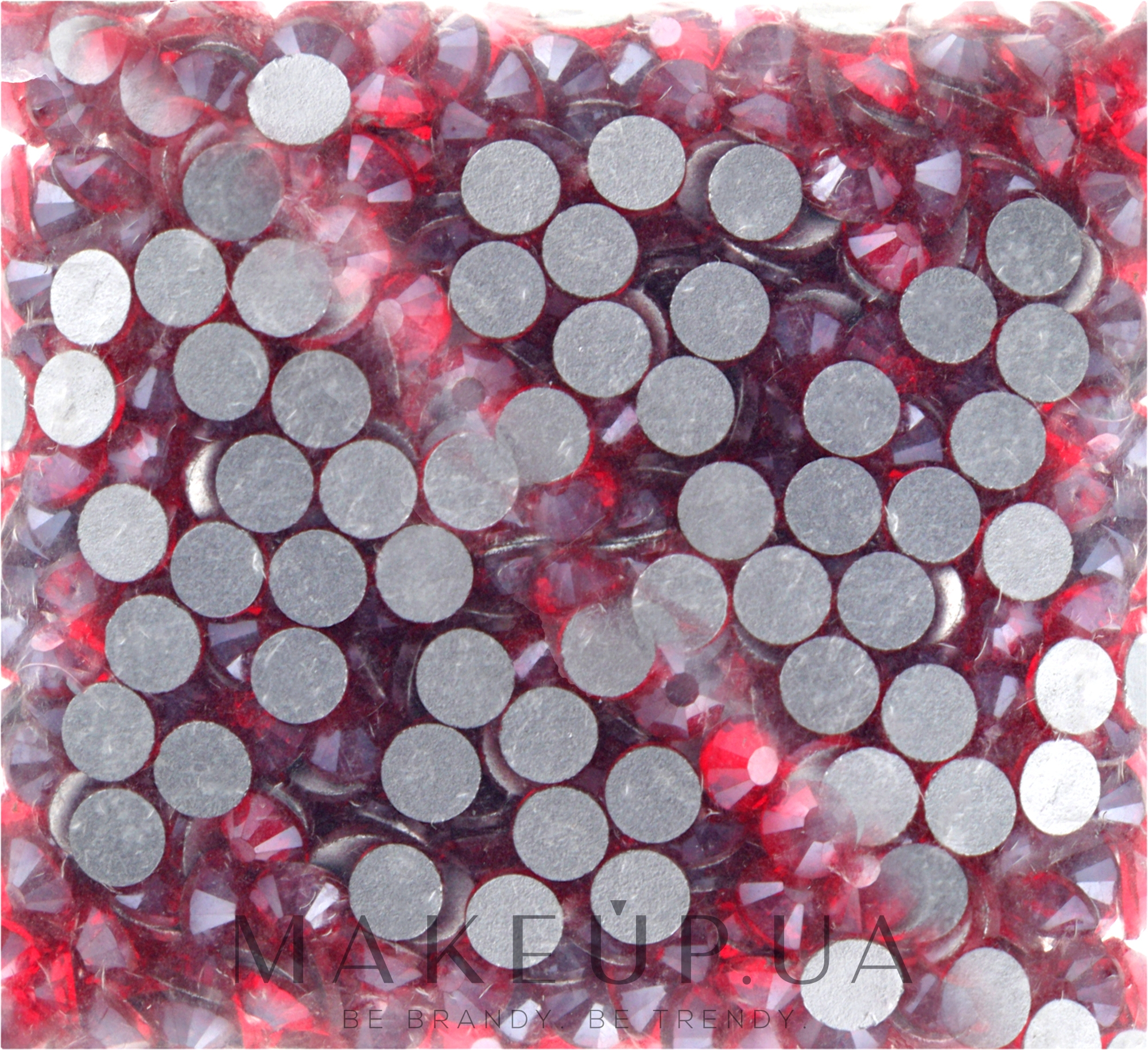 Декоративні кристали для нігтів "Light siam satin", розмір SS 12, 500 шт. - Kodi Professional — фото 1уп