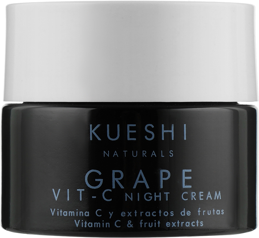 Ночной крем для лица с экстрактом винограда и витамином C - Kueshi Naturals Grape Vit. C Night Cream — фото N1