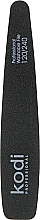 Парфумерія, косметика Пилка для нігтів "Конусна" 120/240, чорний/фіолетовий - Kodi Professional