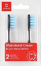 Парфумерія, косметика Насадки для електричної зубної щітки - Oclean P2S5 B02 Standard Clean Brush Head Black