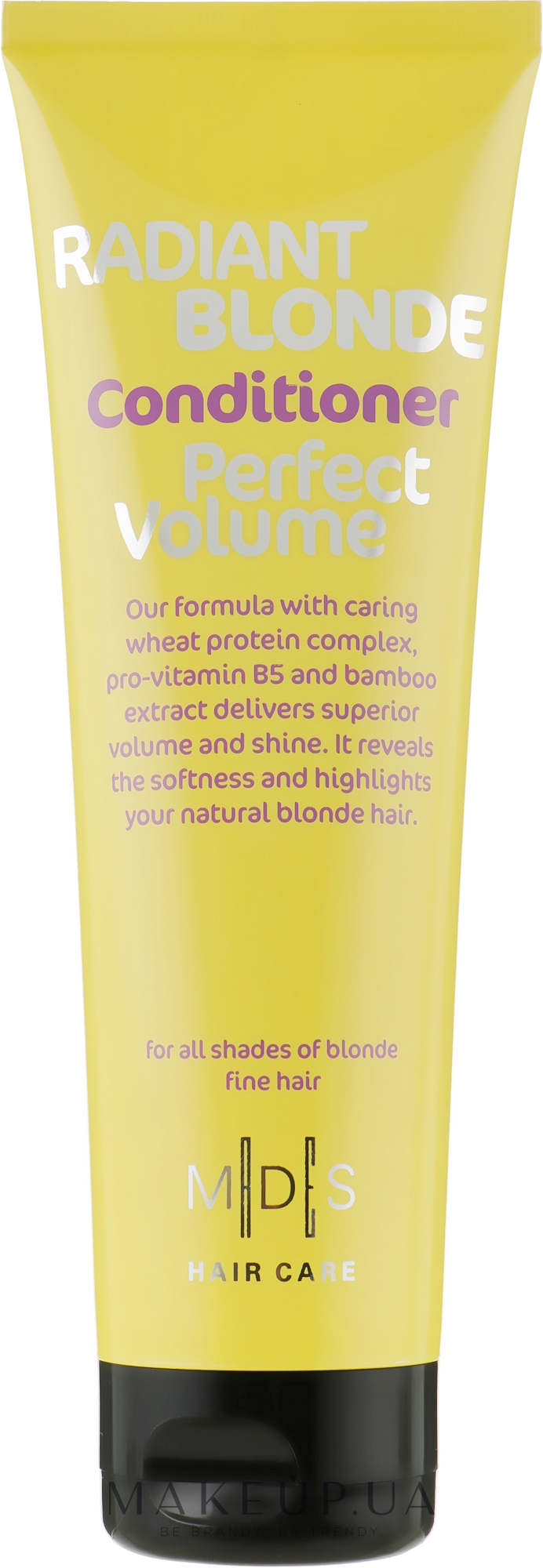 Кондиционер «Идеальный объем. Сияющий блонд» - Mades Cosmetics Radiant Blonde Perfect Volume Conditioner  — фото 250ml
