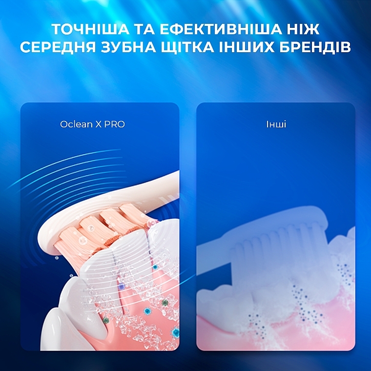 Розумна зубна щітка Oclean X Pro Pink - Oclean X Pro Sakura Pink (OLED) (Global) — фото N11