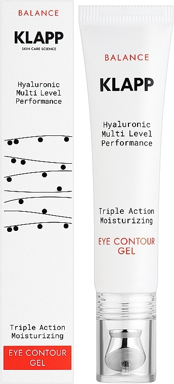 Зволожувальний гель для контуру очей потрійної дії - Klapp Balance Triple Action Moisturizing Eye Contour Gel — фото N2