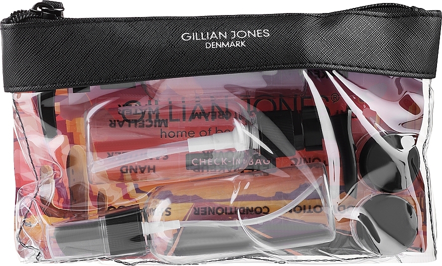 Косметический набор бутылочек - Gillian Jones Cimi Transparent Check In Bag — фото N2