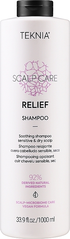 Міцелярний шампунь для чутливої і сухої шкіри голови - Lakme Teknia Scalp Care Relief Shampoo — фото N3