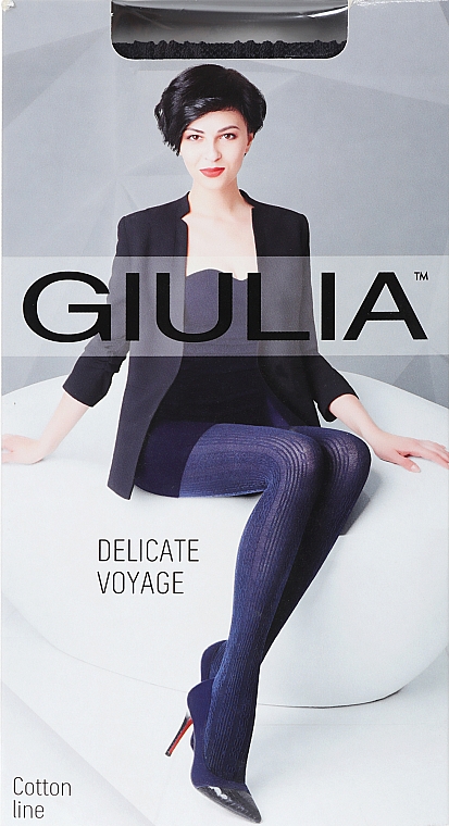 Колготки для женщин "Delicate Voyage Model 2" 150 Den, iron - Giulia — фото N1