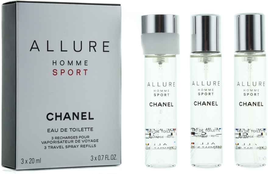Chanel Allure homme Sport - Дорожні запасні блоки для туалетної води — фото N1
