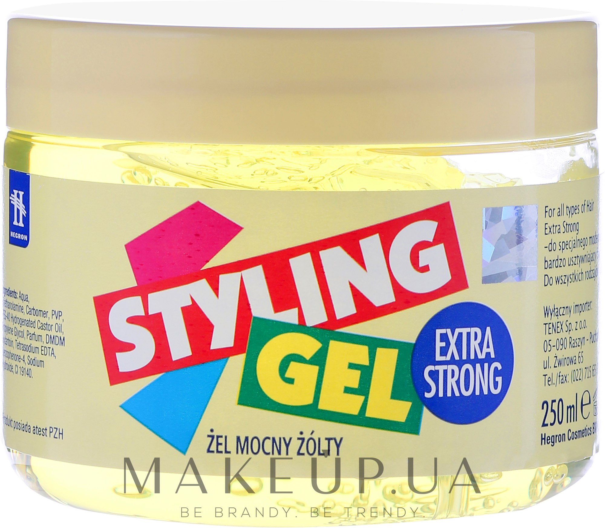 Гель для моделирования волос - Hegron Styling Gel — фото 500ml