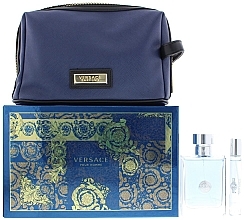 Versace Pour Homme - Набір (edt/100ml + edt/10ml + pouch) — фото N4