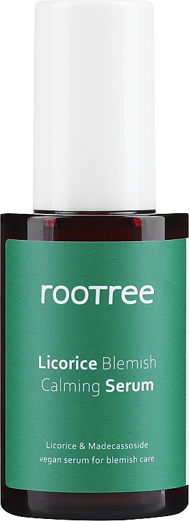 Заспокійлива сироватка проти недосконалостей шкіри - Rootree Licorice Blemish Calming Serum — фото N1