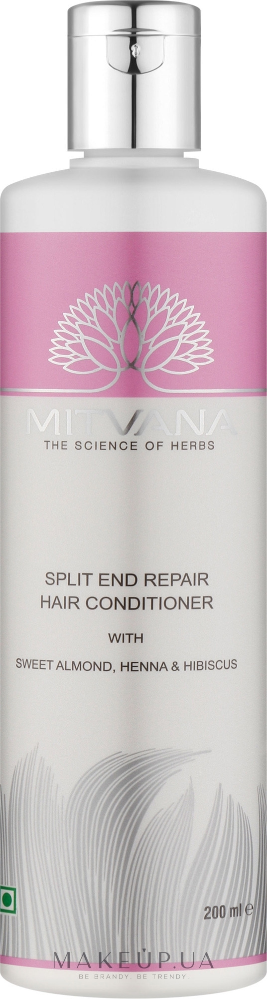 Кондиціонер для волосся проти посічених кінчиків "Солодкий мигдаль і лакриця" - Mitvana Split End Repair Hair Conditioner — фото 200ml