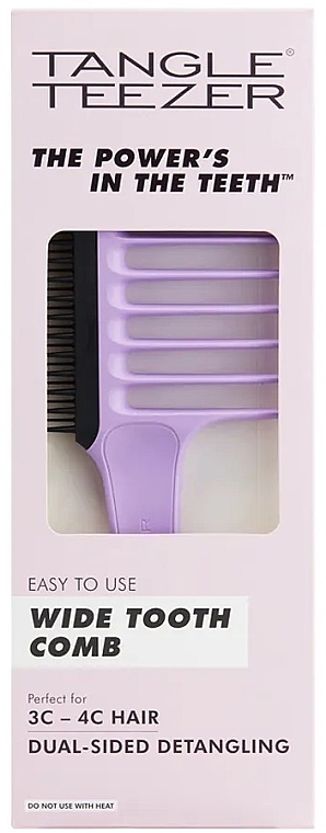 Гребінець із широкими зубцями - Tangle Teezer Wide Tooth Comb Black Lilac — фото N2