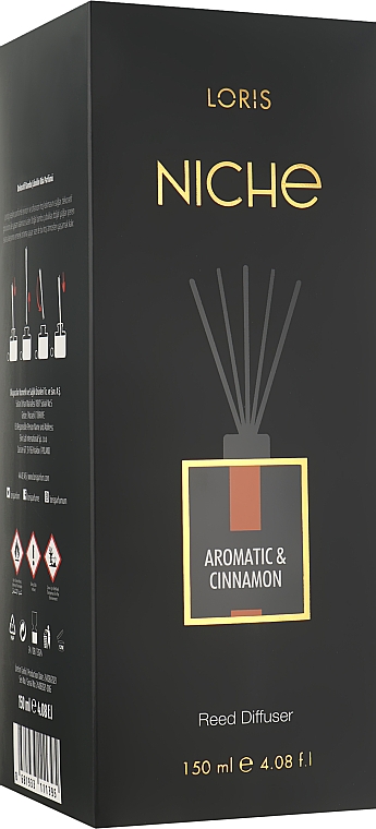 Аромадиффузор "Ароматная корица" - Loris Parfum Loris Niche Aromatic & Cinnamons — фото N4