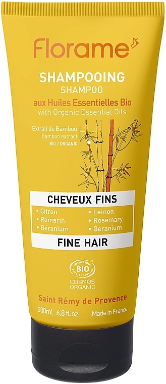 Шампунь для тонкого волосся - Florame Fine Hair Shampoo — фото N1