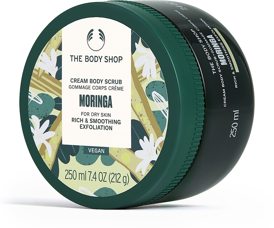 Скраб для тела "Моринга" - The Body Shop Vegan Moringa Cream Body Scrub — фото N2