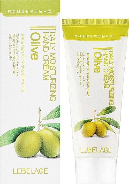 Крем для рук с экстрактом оливы - Lebelage Daily Moisturizing Olive Hand Cream — фото N2