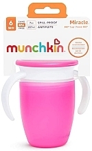 Чашка-непроливайка с крышкой, розовая, 207 мл - Miracle  — фото N4