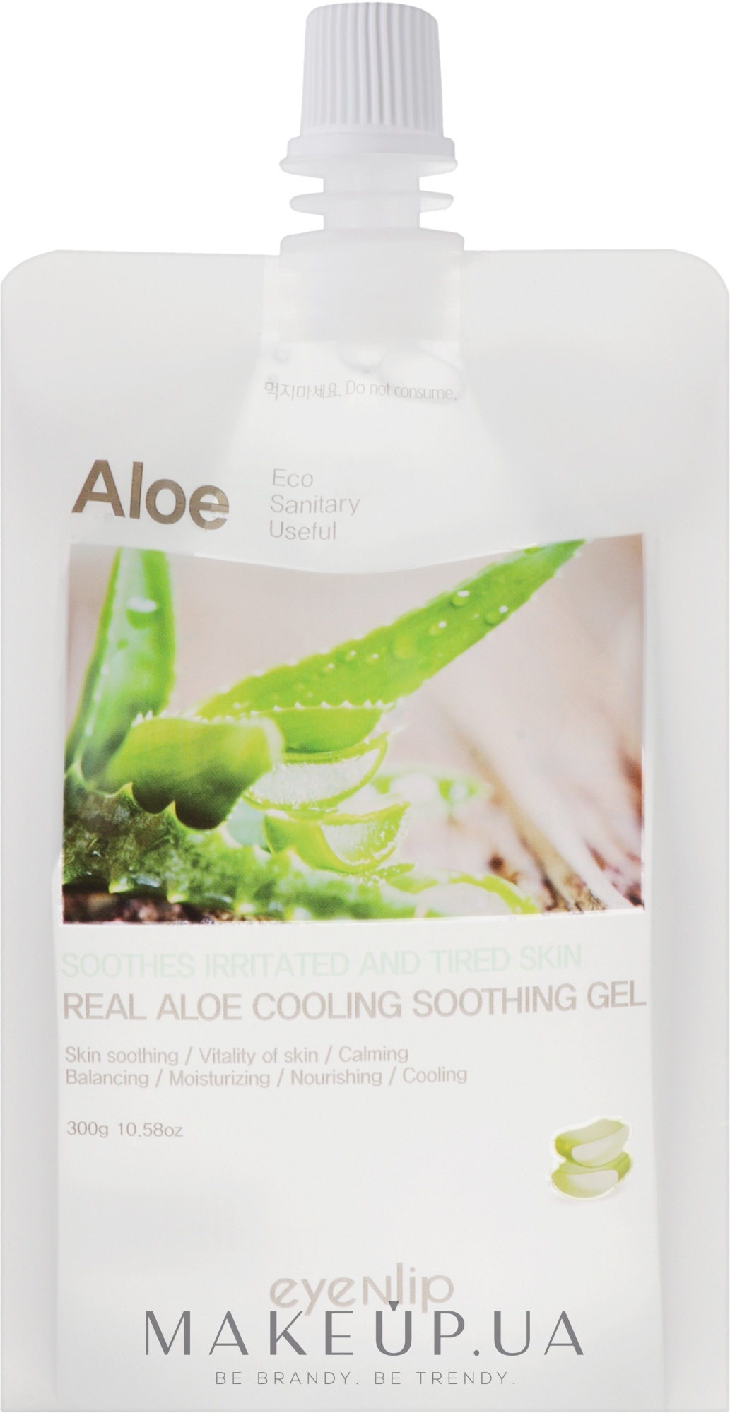 Охолоджувальний і заспокійливий гель для обличчя й тіла - Eyenlip Real Aloe Cooling Soothing Gel — фото 300g
