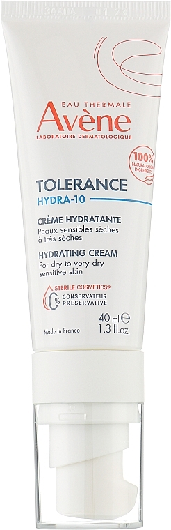 Увлажняющий крем для лица с гиалуроновой кислотой и термальной водой - Avene Tolerance Hydra-10 Hydrating Cream
